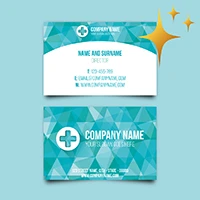 Business cards - Double sided printing Gloss lamination