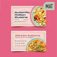 Business cards - Double sided printing Matte lamination