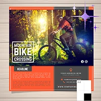 Small square flyers Double-sided gloss