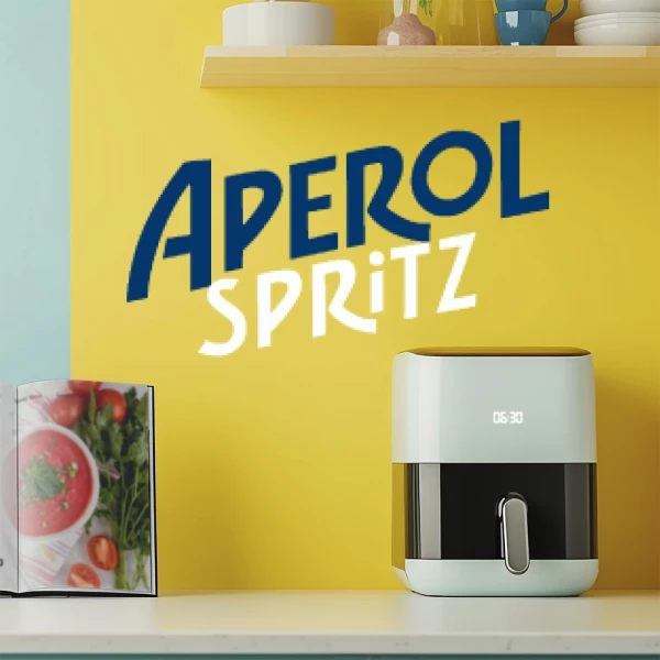 Sticker Aperol Spritz Text Bicolor