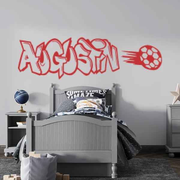 Sticker Augustin Graffiti Foot