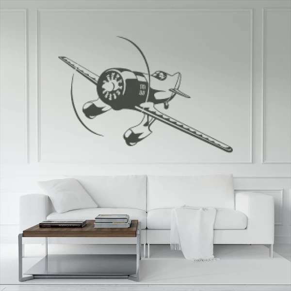 Sticker Vintage Airplane