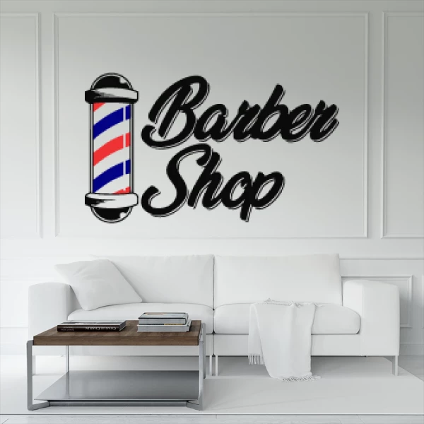 Sticker Barber Shop Text