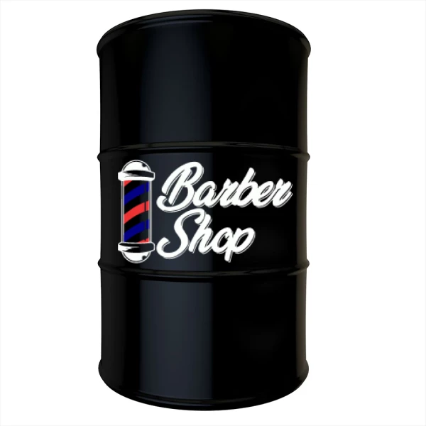 Sticker Barber Shop Text White