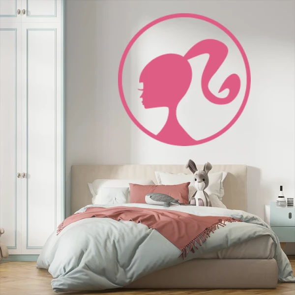 Sticker Barbie Logo circle