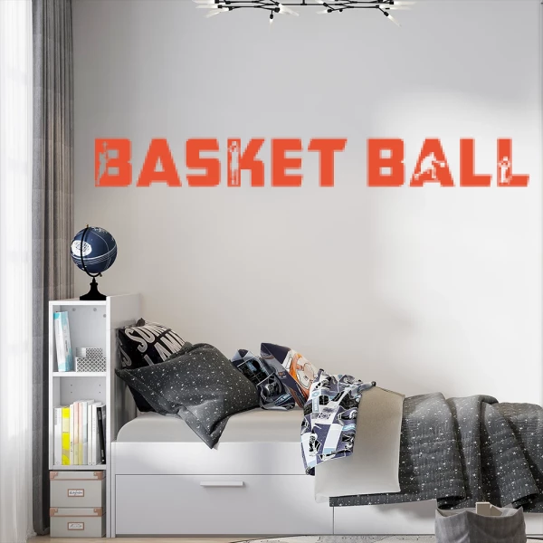 Sticker Basket Ball Text