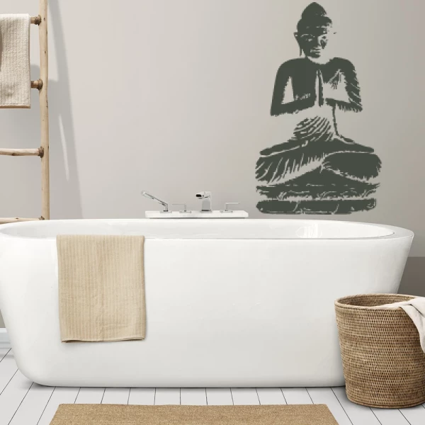 Sticker Buddha in meditation
