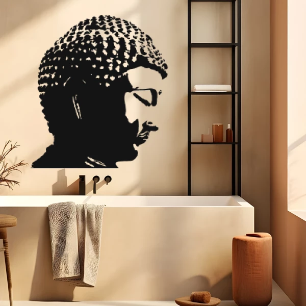 Sticker Bouddha Profile 2