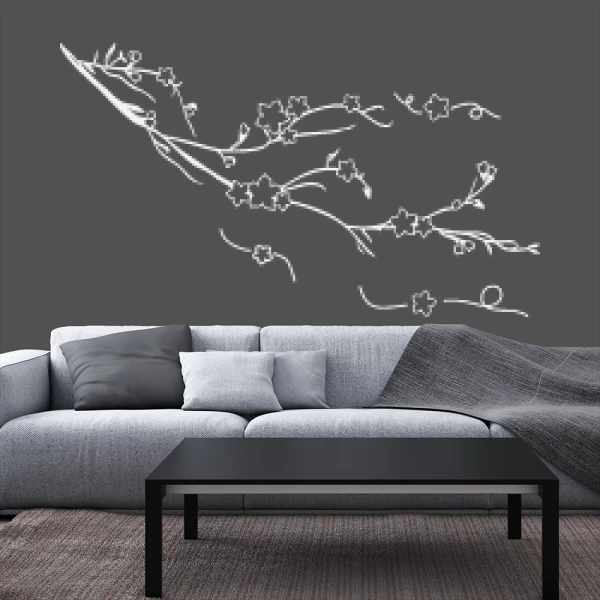 Sticker Branch in the wind