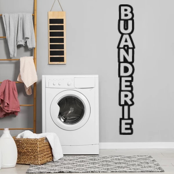 Sticker Buanderie - Vertical