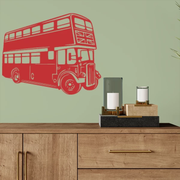 Sticker English bus