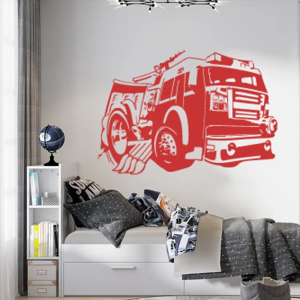 Sticker Fire Truck Tuning