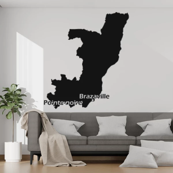 Sticker Congo - Map