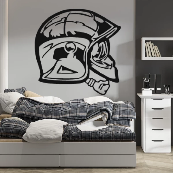 Sticker Firefighter Helmet