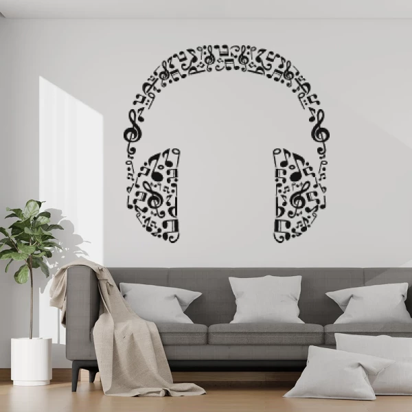 Sticker Headset in notes
