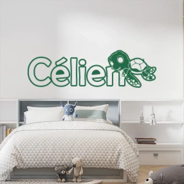 Sticker Célien Turtle Contour