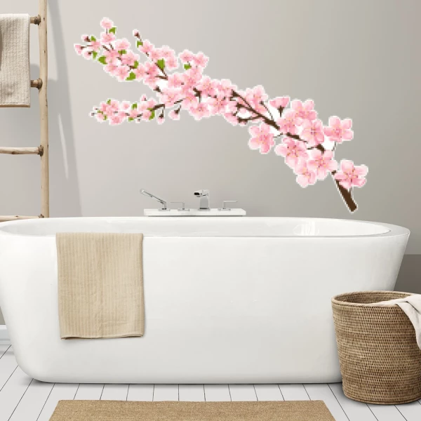 Sticker Japan cherry tree - Printed