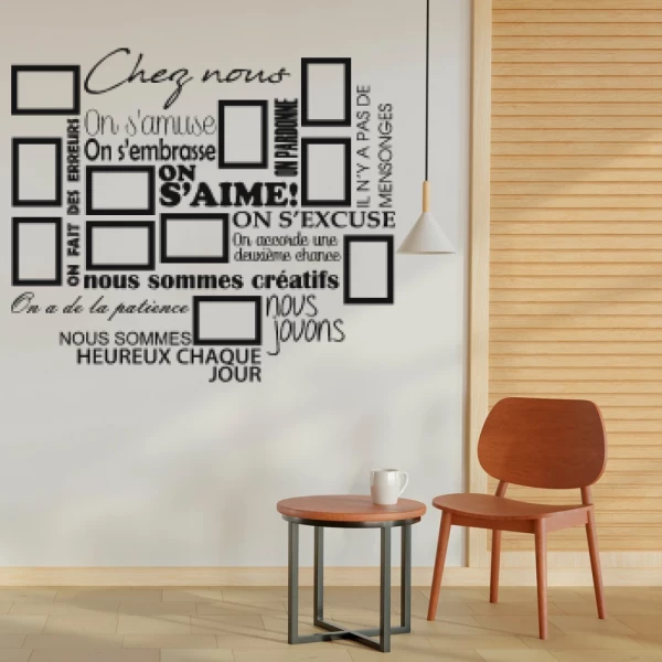 Sticker Chez Nous - Frame
