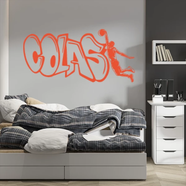 Sticker Colas Graffiti Basketball