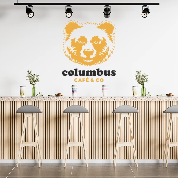 Sticker Colombus Café bicolor