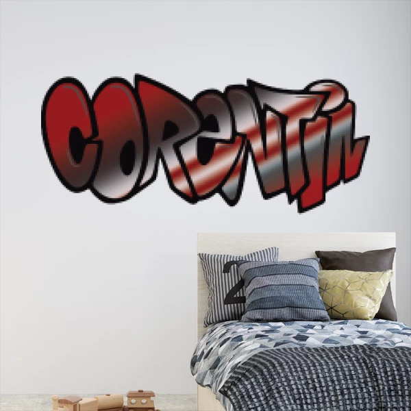 Sticker Corentin Graffiti - Imprimé