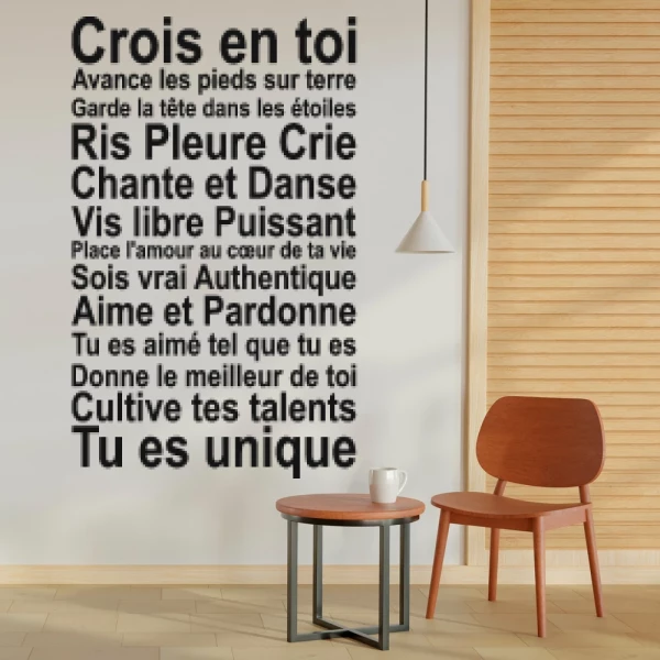 Sticker Crois en toi
