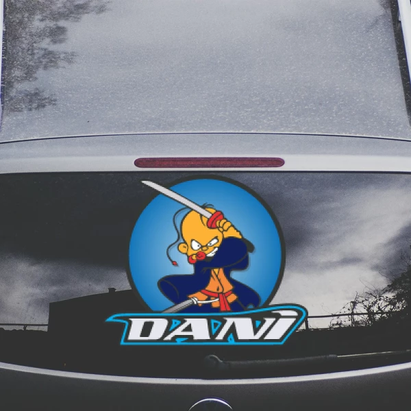 Sticker Dani Pedrosa Samouraï Printed