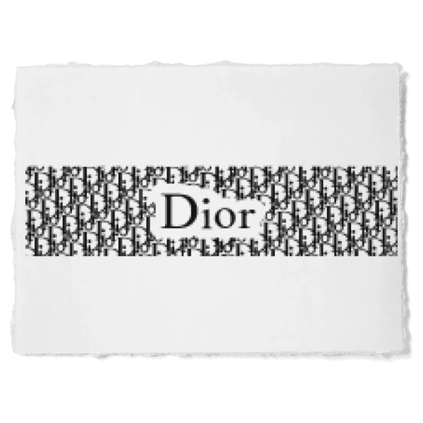 Sticker Dior Pattern Text