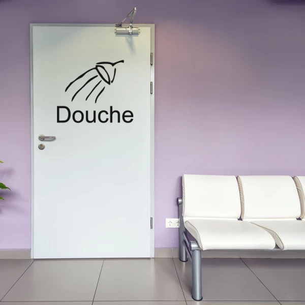 Sticker Douche Lijnen