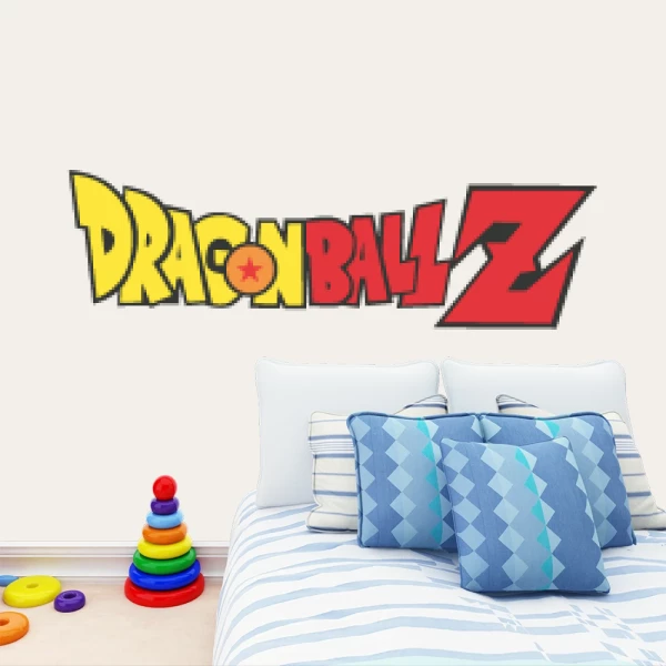 Sticker Dragon Ball Z Text Printed