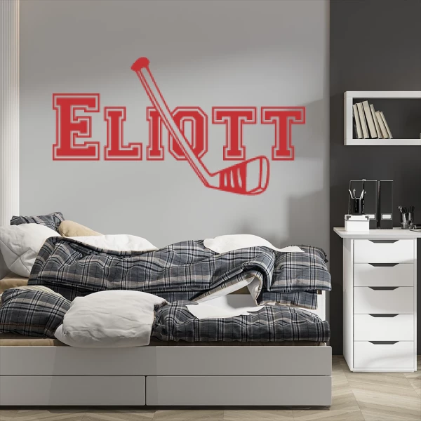 Sticker Eliott College  Hockey