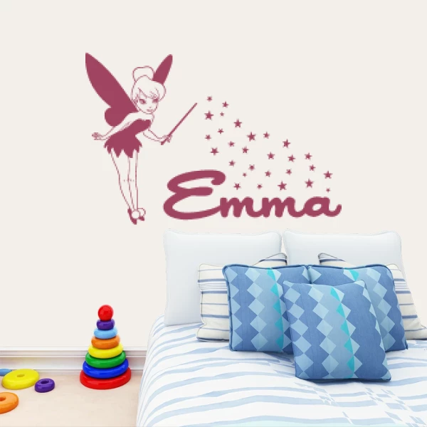 Sticker Emma Script Tinkerbell Stars