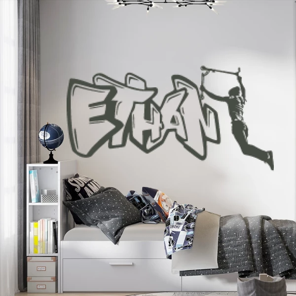 Sticker Ethan Graffiti Scooter