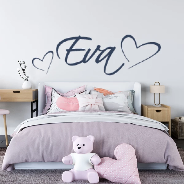 Sticker Eva Script Heart