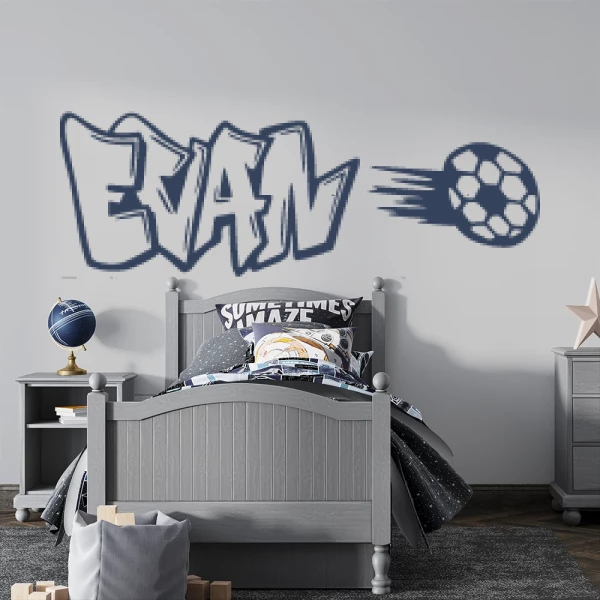 Sticker Evan Graffiti Football