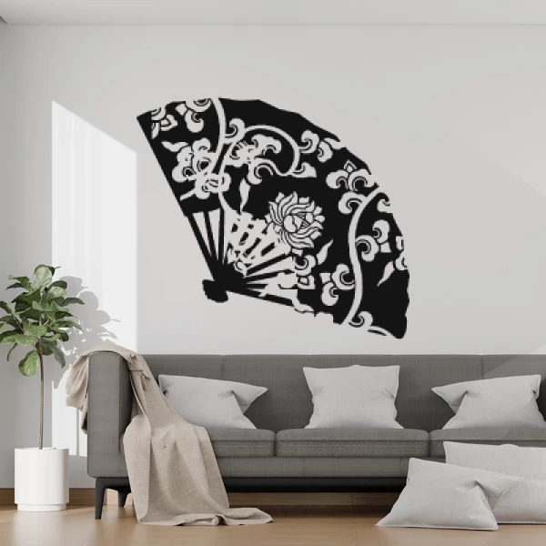 Sticker Asian Fan