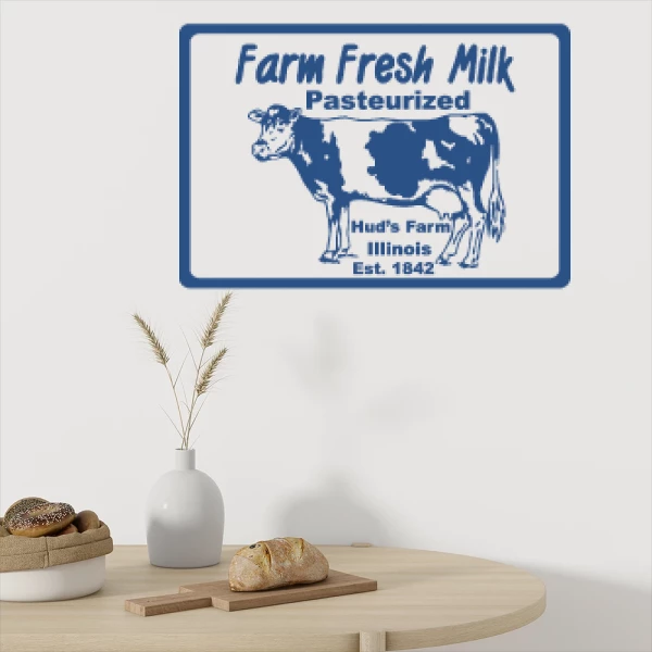 Sticker Farm Fresh Milk