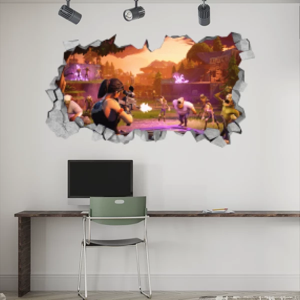 Sticker Fortnite 3D - Printed
