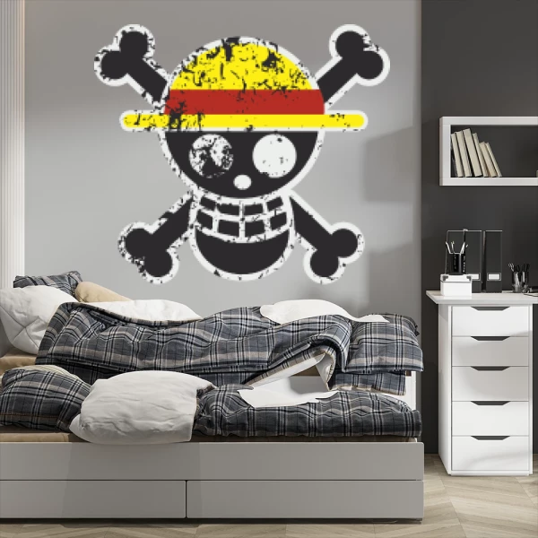 Sticker Fun Skull - One Piece - Printed