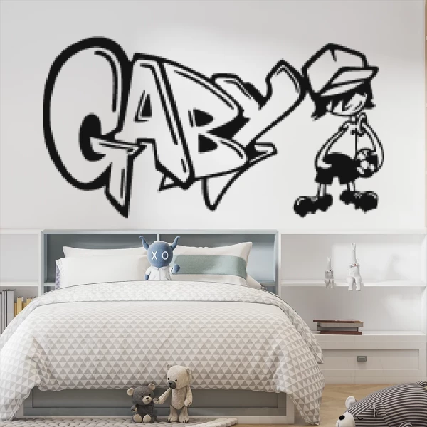 Sticker Gaby Graffiti Footballeur