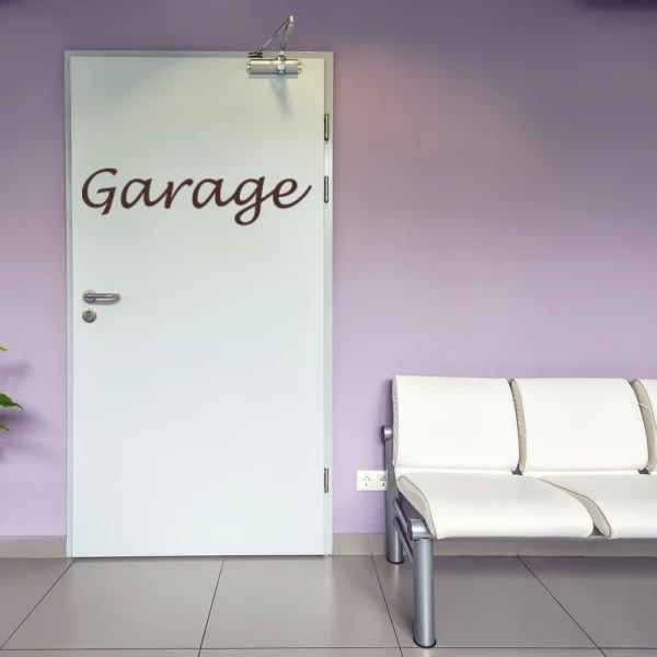 Sticker Garage Handwritten