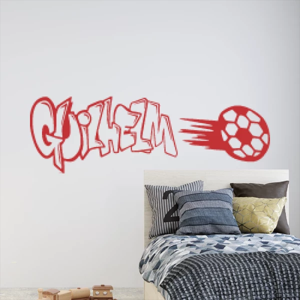 Sticker Guilhelm  Graffiti Football