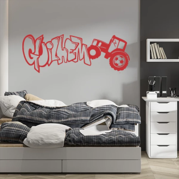 Sticker Guilhem Graffiti Tract0r Foot