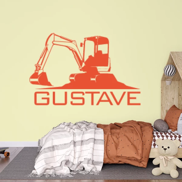 Sticker Gustave Excavator