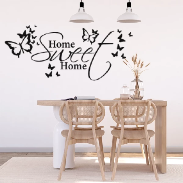 Sticker Home Sweet Home Butterflies