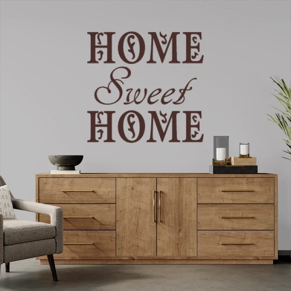 Sticker Home Sweet Home Shabby