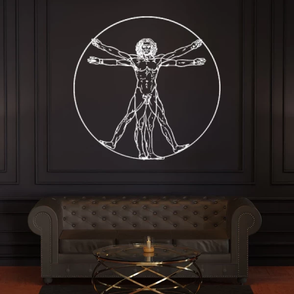 Sticker Vitruvian Man