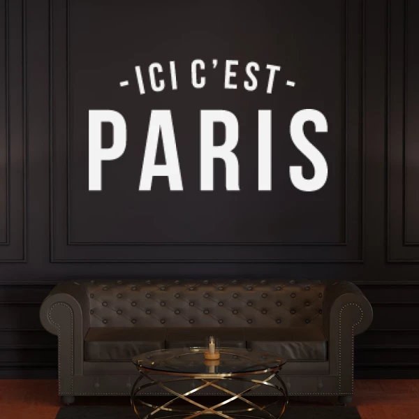 Sticker Ici c