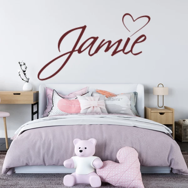 Sticker Jamie Script Heart