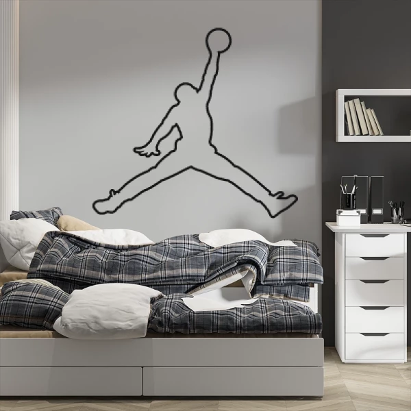 Sticker Jordan Basketball Outline